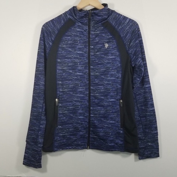 U.S. Polo Assn. Long Sleeve Zip Up Top size M - Picture 1 of 7